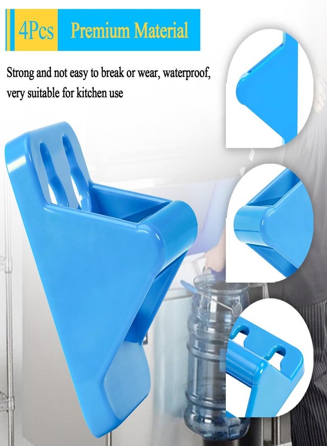 WFCYX 4 Pcs Multifunctional Ice Bucket Hanger Bracket, Ice Bucket Hook Holder, Fit for Saf-T-Ice Tote Drying Rack, W/Screws & Anchors, for Sanitary Drying, Cleaning, Convenient Storage - Image 4